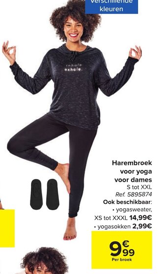 Carrefour Harembroek Voor Yoga Voor Dames aanbieding