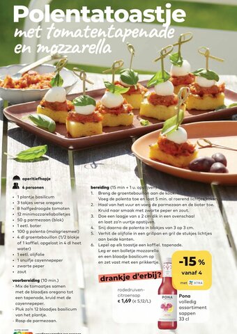 Bio Planet Pona volledig assortiment sappen 33 cl aanbieding