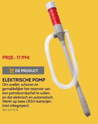 Brico Elektrische Pomp aanbieding