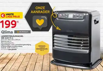 Brico Qlima Laserpetroleumkachel SRE 3230 TC-2 aanbieding
