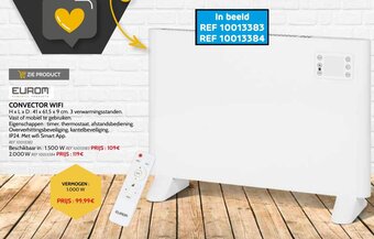Brico Eurom Convector Wifi aanbieding