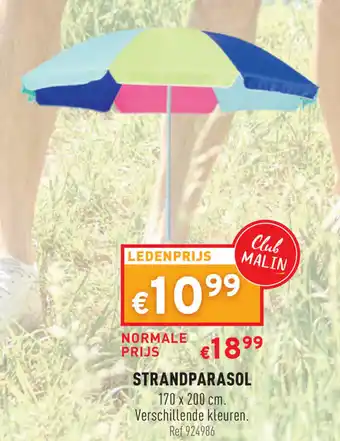 Trafic Strandparasol 170 x 200cm aanbieding