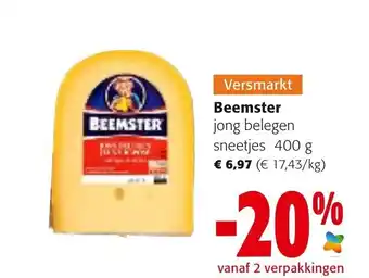 Colruyt Beemster Jong Belegen 400g aanbieding