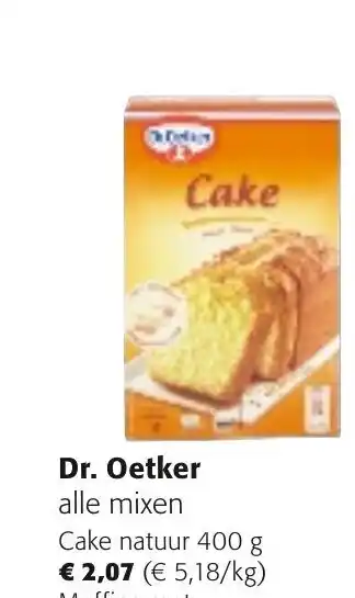 Colruyt Dr. Oetker Cake Natuur 400g aanbieding