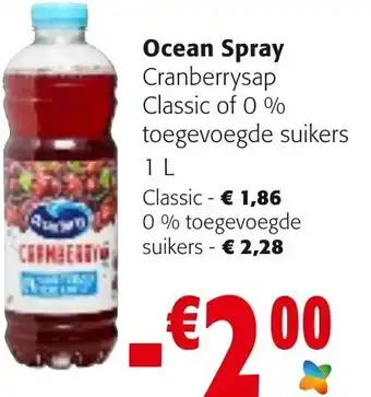 Ocean Spray Cranberrysap  0% Toegevoegde Suikers 1L