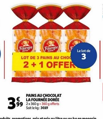 Pains Au Chocolat La Fournee Doree