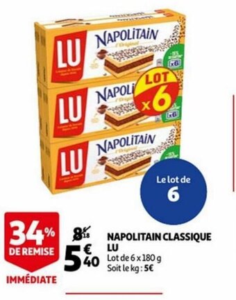 Auchan Lu Napolitain Classique aanbieding