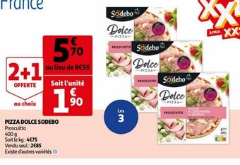 Auchan Sodebo Pizza Dolce aanbieding