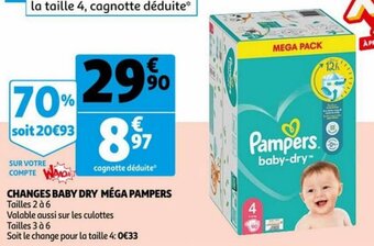 Pampers Changes Baby Dry Mega