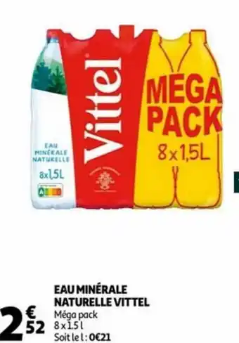 Auchan Vittel Eau Minerale Naturelle aanbieding