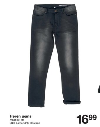 Zeeman Heren jeans aanbieding