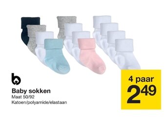 Zeeman Baby sokken aanbieding