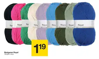 Zeeman Breigaren royal 100g aanbieding