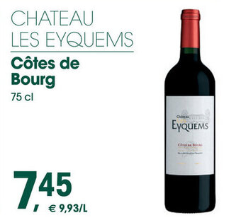Prik en Tik Chateau les eyquems cotes de bourg 75cl aanbieding