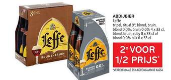 Alvo Abdijbier leffe aanbieding
