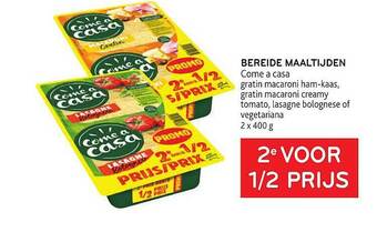 Alvo Bereide maaltijden come a casa aanbieding