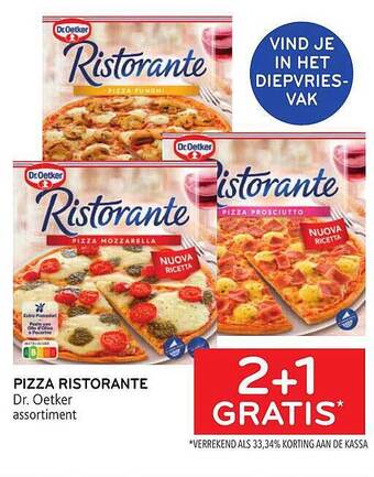 Alvo Pizza ristorante dr oetker aanbieding