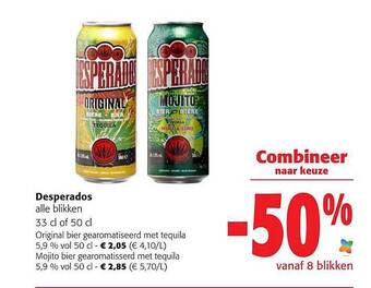 Colruyt Desperados blikken aanbieding