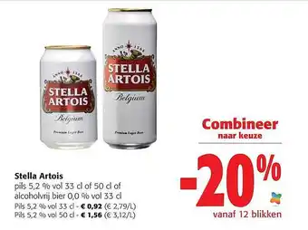 Colruyt Stelal artois pils of alcoholvrij bier aanbieding