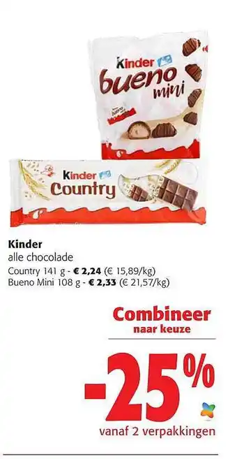 Colruyt Kinder chocolade aanbieding