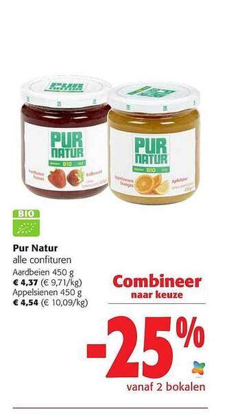 Colruyt Pur natur confituren aanbieding