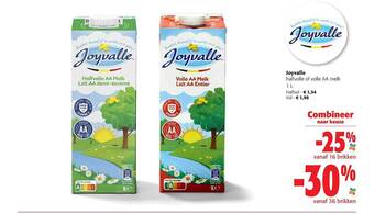 Colruyt Joyvalle halfvolle of volle aa melk aanbieding
