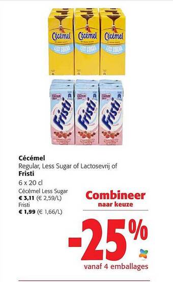 Colruyt Cécémel of fristi aanbieding