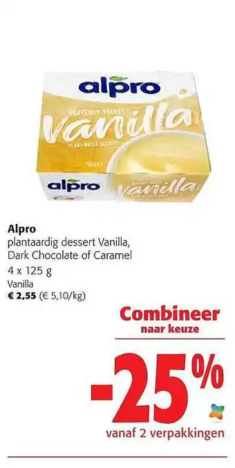Colruyt Alpro plantaardig dessert aanbieding