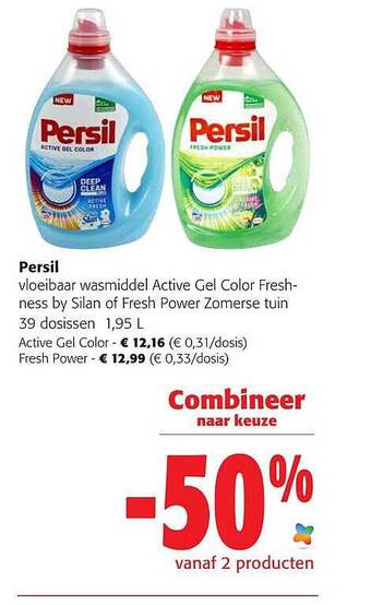 Colruyt Persil vloeibaar wasmiddel aanbieding