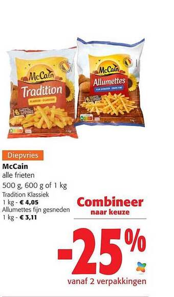 Colruyt Mccain frieten aanbieding