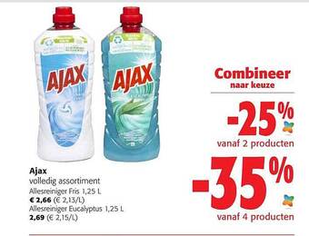 Colruyt Ajax allesreiniger aanbieding