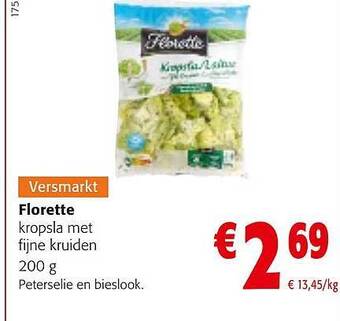 Colruyt Florette kropsla met fijne kruiden aanbieding
