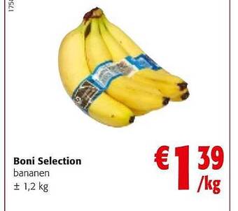 Colruyt Boni selection bananen aanbieding