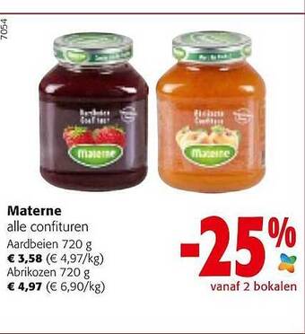 Colruyt Materne confituren aanbieding