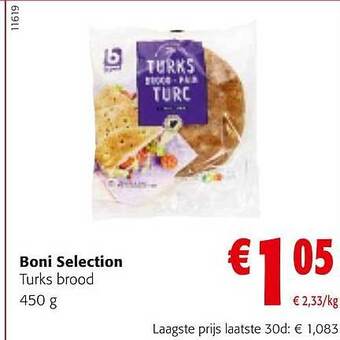 Colruyt Boni selection turks brood aanbieding