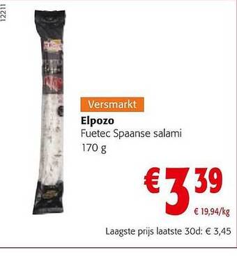 Elpozo fuetec spaanse salami