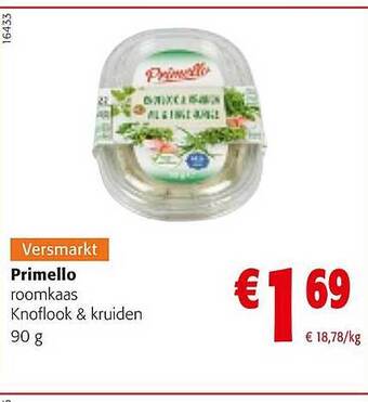 Primello roomkaas knoflook & kruiden