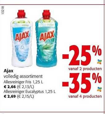 Colruyt Ajax allesreiniger aanbieding
