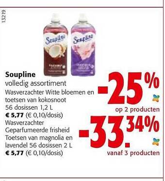 Colruyt Soupline wasverzachter aanbieding