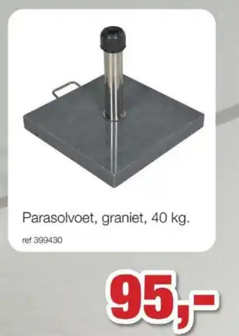 Paradisio Parasolvoet, graniet, 40kg aanbieding