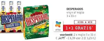 Spar Colruyt Desperados virgin of mojito aanbieding