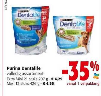 Colruyt Purina dentalife volledig assortiment aanbieding