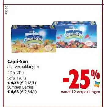 Capri-sun alle verpakkingen