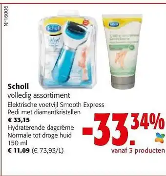 Colruyt Scholl volledig assortiment aanbieding