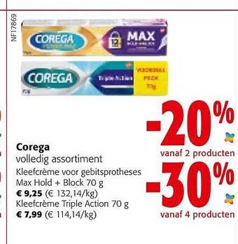 Colruyt Corega volledig assortiment aanbieding