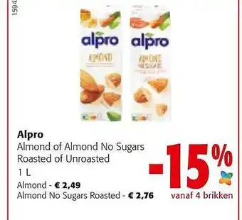 Alpro almond of almond no sugars roasted of unroasted