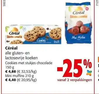 Colruyt Céréal alle gluten- en lactosevrije koeken aanbieding