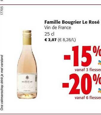 Colruyt Famille bougrier le rosé vin de france aanbieding