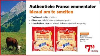 Colruyt Entremont franse emmentaler geraspte kaas aanbieding