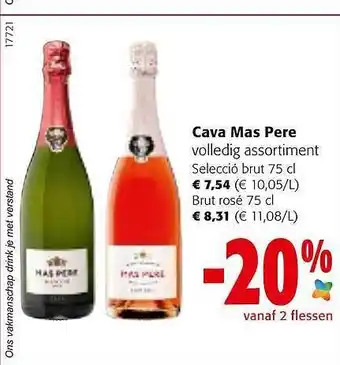 Colruyt Cava mas pere volledig assortiment aanbieding